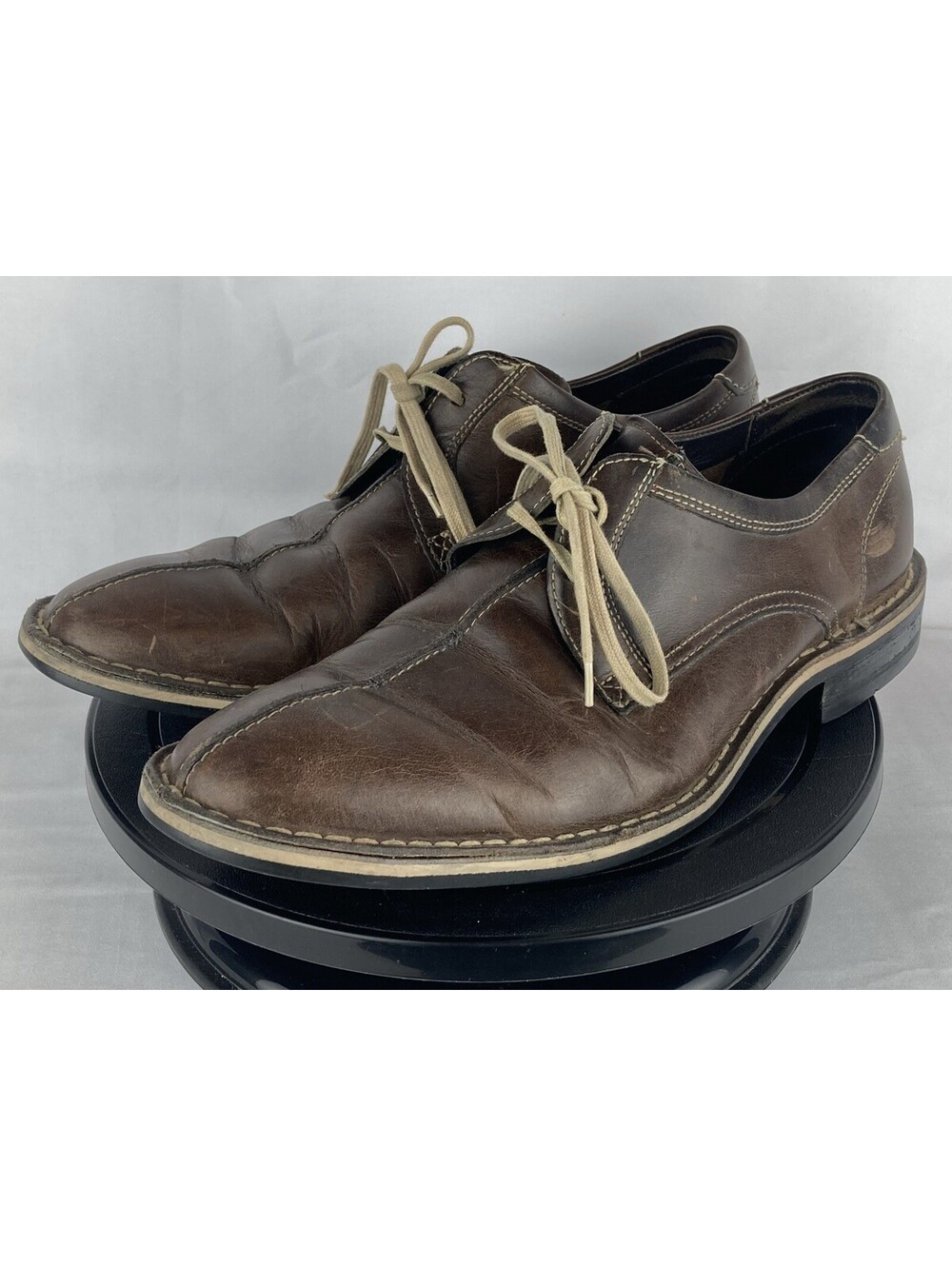 Men’s Size 9 Cole Haan Brown Leather Derby Oxford Seam Toe Dress Shoes C10102